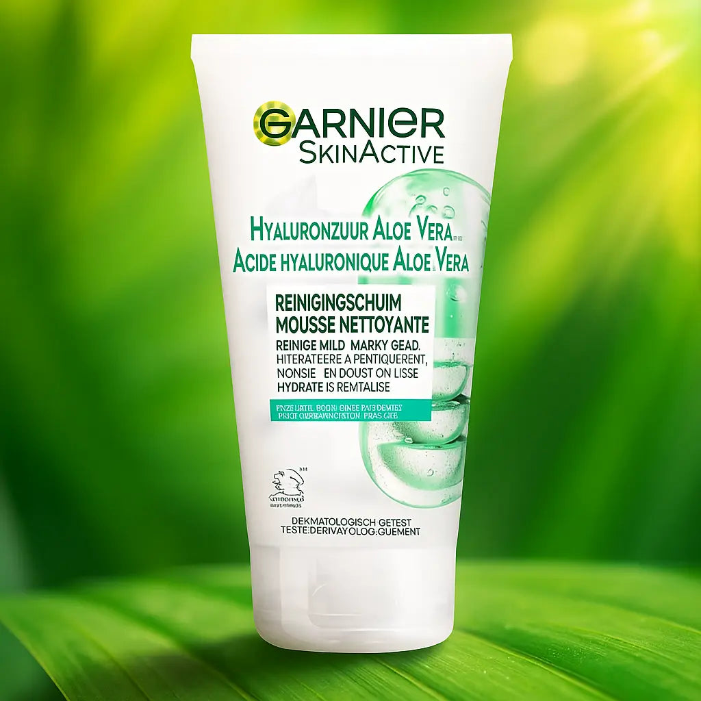 Garnier SkinActive Mousse nettoyante hydratante pour le visage à l’acide hyaluronique et à l’aloe vera – 150 ml GARNIER