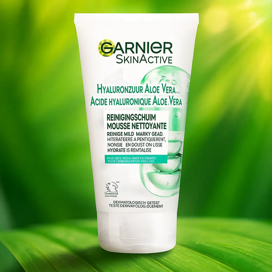 Garnier SkinActive Mousse nettoyante hydratante pour le visage à l’acide hyaluronique et à l’aloe vera – 150 ml GARNIER