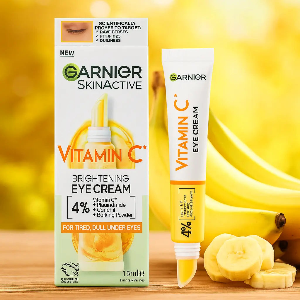 Garnier SkinActive – Crème éclaircissante pour les yeux à la vitamine C (15 ml) GARNIER