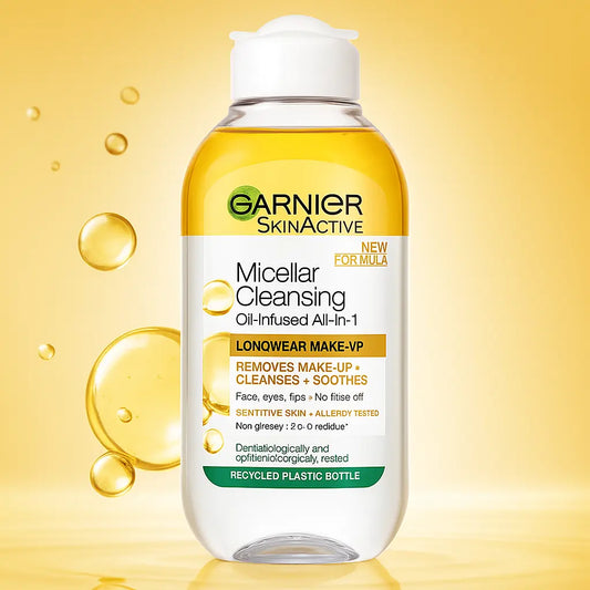 Garnier SkinActive – Huile Micellaire Démaquillante infusée (Biphasé) 100ML GARNIER