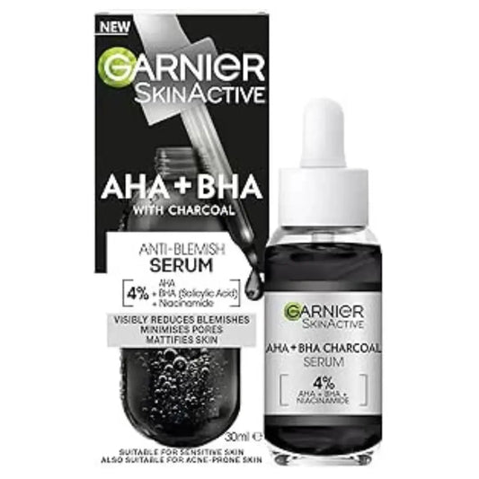 Garnier Skinactive 4% AHA + BHA & Sérum au Charbon de Niacinamide GARNIER