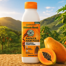 Charger l&#39;image dans la galerie, Garnier Ultimate Blends Après-shampoing à la papaye et à la noix de coco pour cheveux abîmés 350 Ml GARNIER
