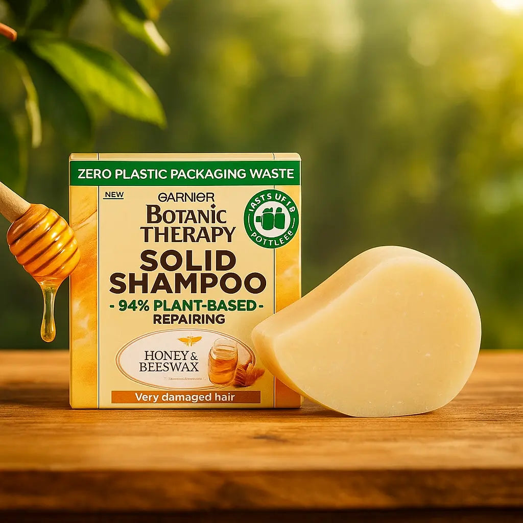 Garnier Ultimate Blends Honey Treasures Shampoing solide fortifiant pour cheveux abîmés 60g GARNIER