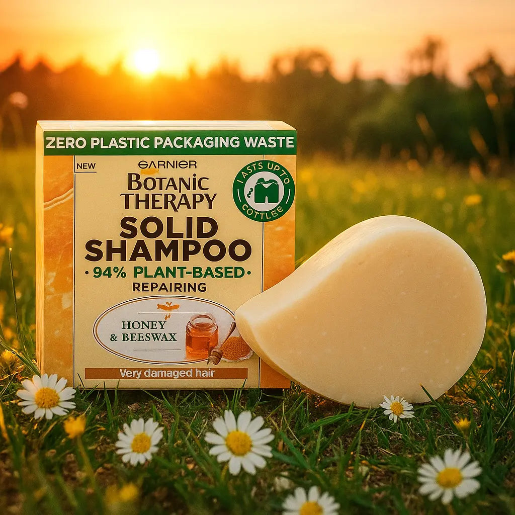 Garnier Ultimate Blends Honey Treasures Shampoing solide fortifiant pour cheveux abîmés 60g GARNIER