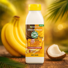 Charger l&#39;image dans la galerie, Garnier Ultimate Blends Nourishing Hair food Banana &amp; Coconut Conditioner 355 mL GARNIER
