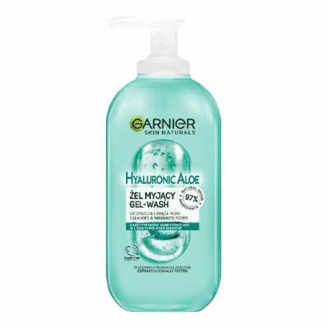 Garnier, Gel d’Aloe Hyaluronique Gel Nettoyant pour Tous Types de Peaux 200 ml GARNIER