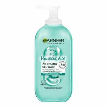Garnier, Gel d’Aloe Hyaluronique Gel Nettoyant pour Tous Types de Peaux 200 ml GARNIER