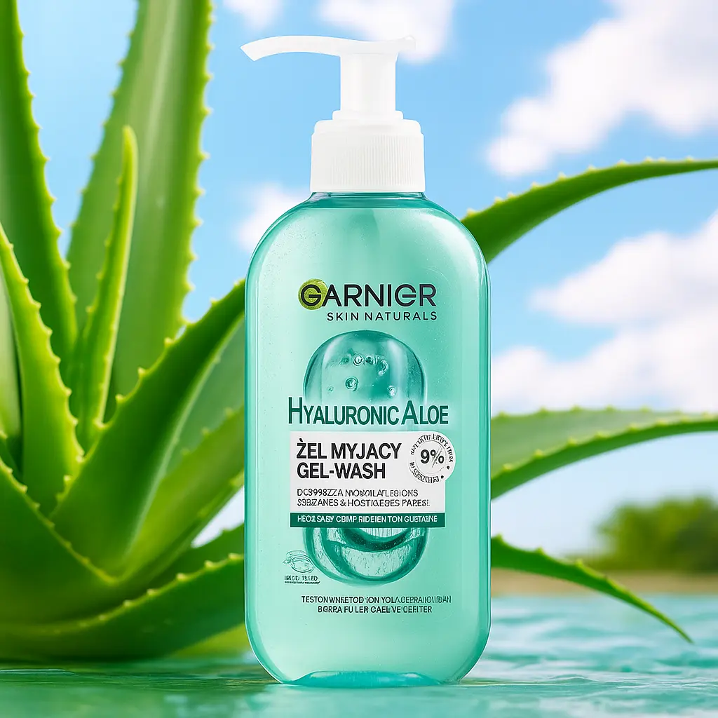 Garnier, Gel d’Aloe Hyaluronique Gel Nettoyant pour Tous Types de Peaux 200 ml GARNIER