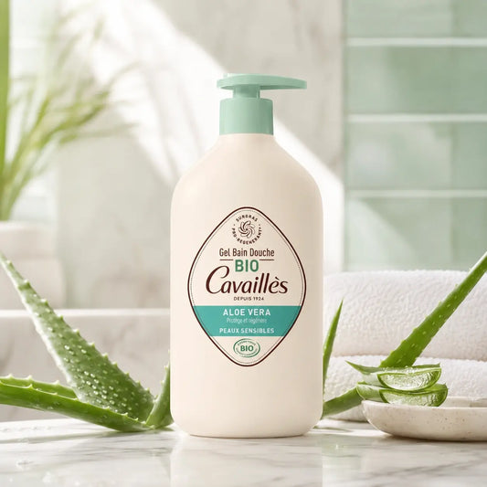 Gel Bain & Douche Surgras Bio Rogé Cavaillès Aloe Vera Peaux Sensibles — 1 L