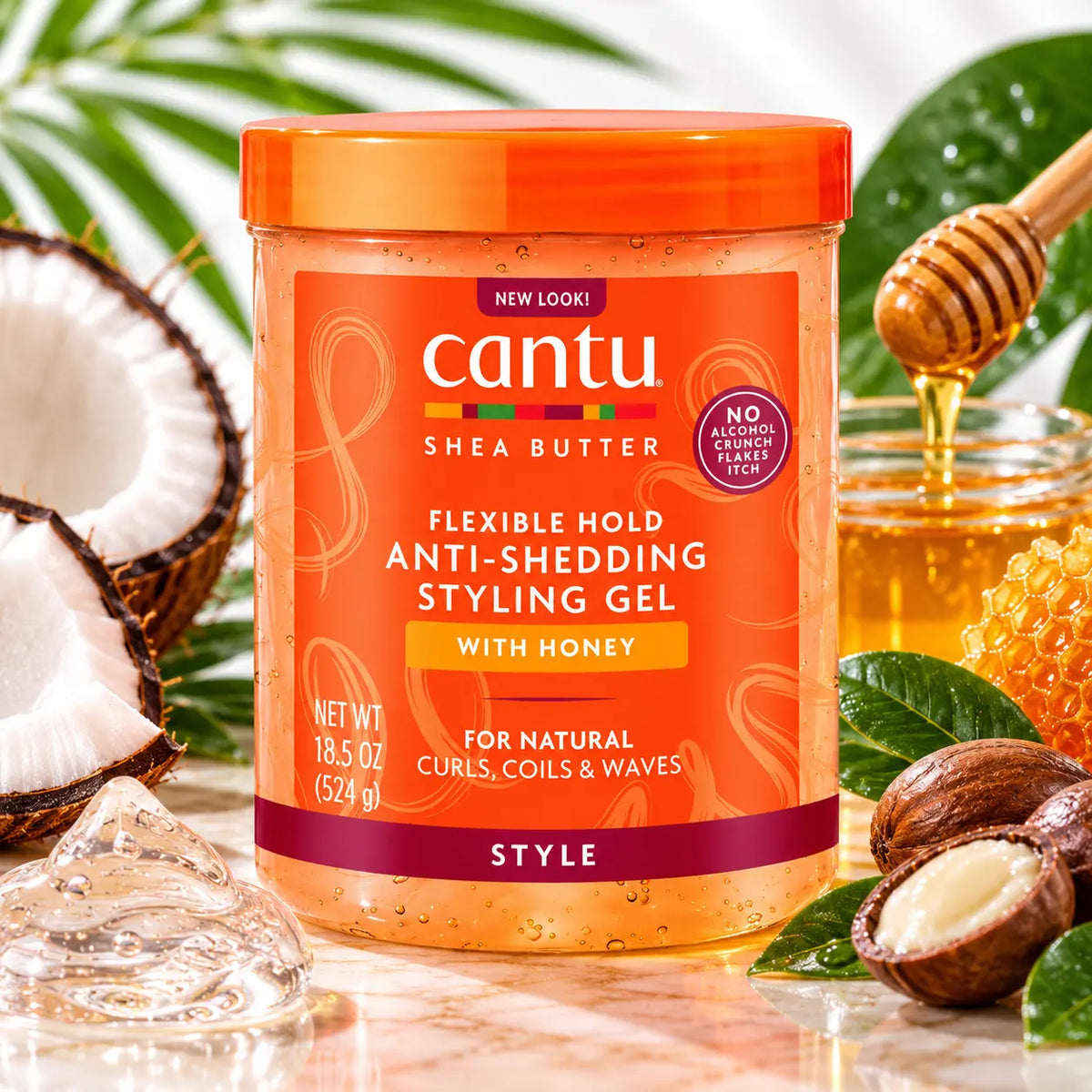 Gel Coiffant Cantu Maximum Hold au Miel 524 g