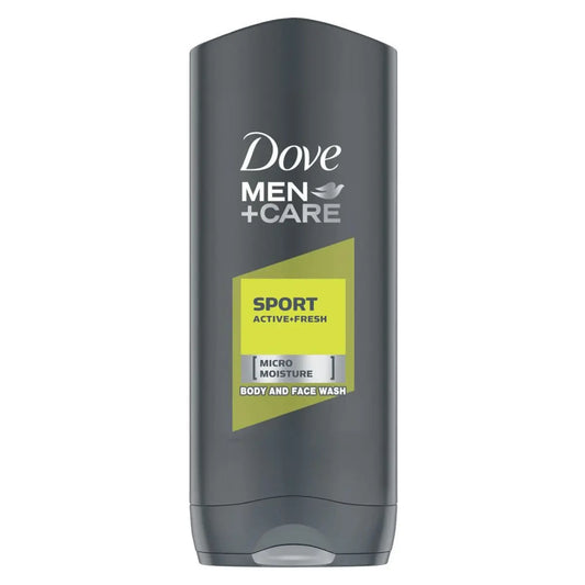 Gel Douche Dove Homme + Soin - Sport Actif + Frais - 400 ml DOVE