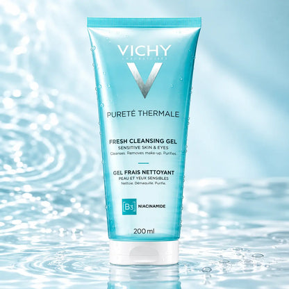 Gel Frais Nettoyant Vichy Pureté Thermale — Peau et Yeux Sensibles — 200 ml