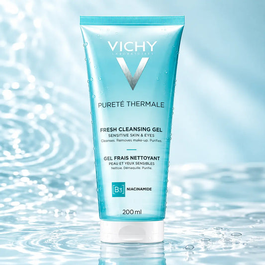 Gel Frais Nettoyant Vichy Pureté Thermale — Peau et Yeux Sensibles — 200 ml