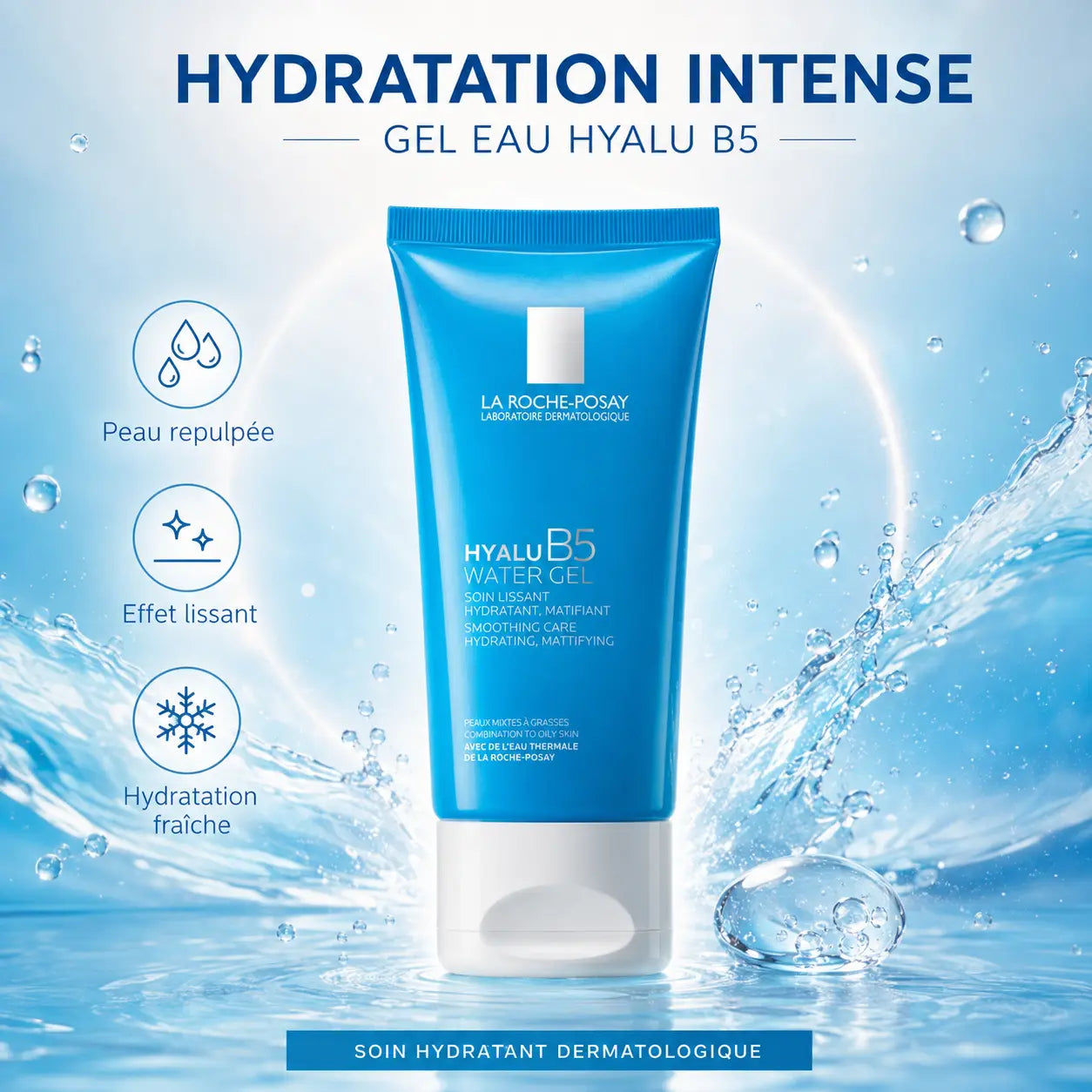 Gel Hydratant Visage La Roche-Posay Hyalu B5 Water Gel — 50 ml