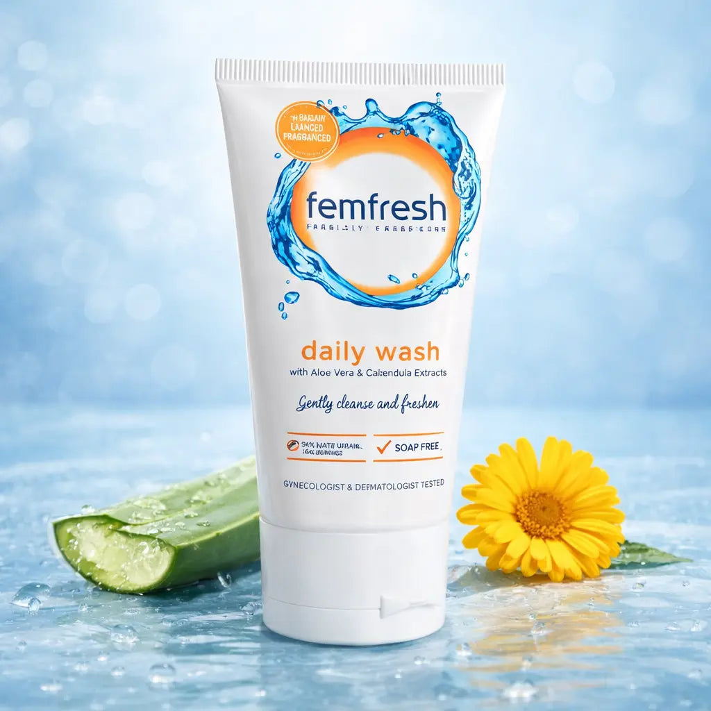 Gel intime Femfresh daily wash aloe vera & calendula — 50 ml