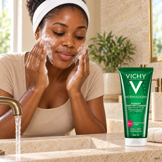 Gel Nettoyant Purifiant Intense Vichy Normaderm — Acide Salicylique & Zinc — 200 ml