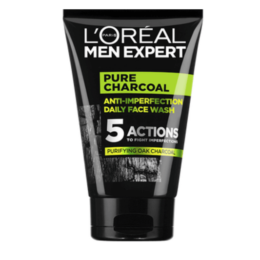 Gel Soin Visage Nettoyant Multi-Purifiant Pur Charbon HOMME EXPERT le tube de 100mL L'oreal