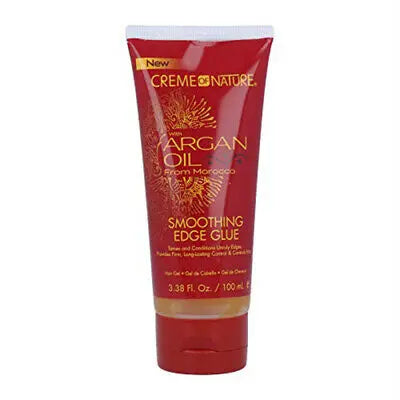 Gel de Cheveux Smoothing Edge Glue-huile d argan 100 ML CREME OF NATURE