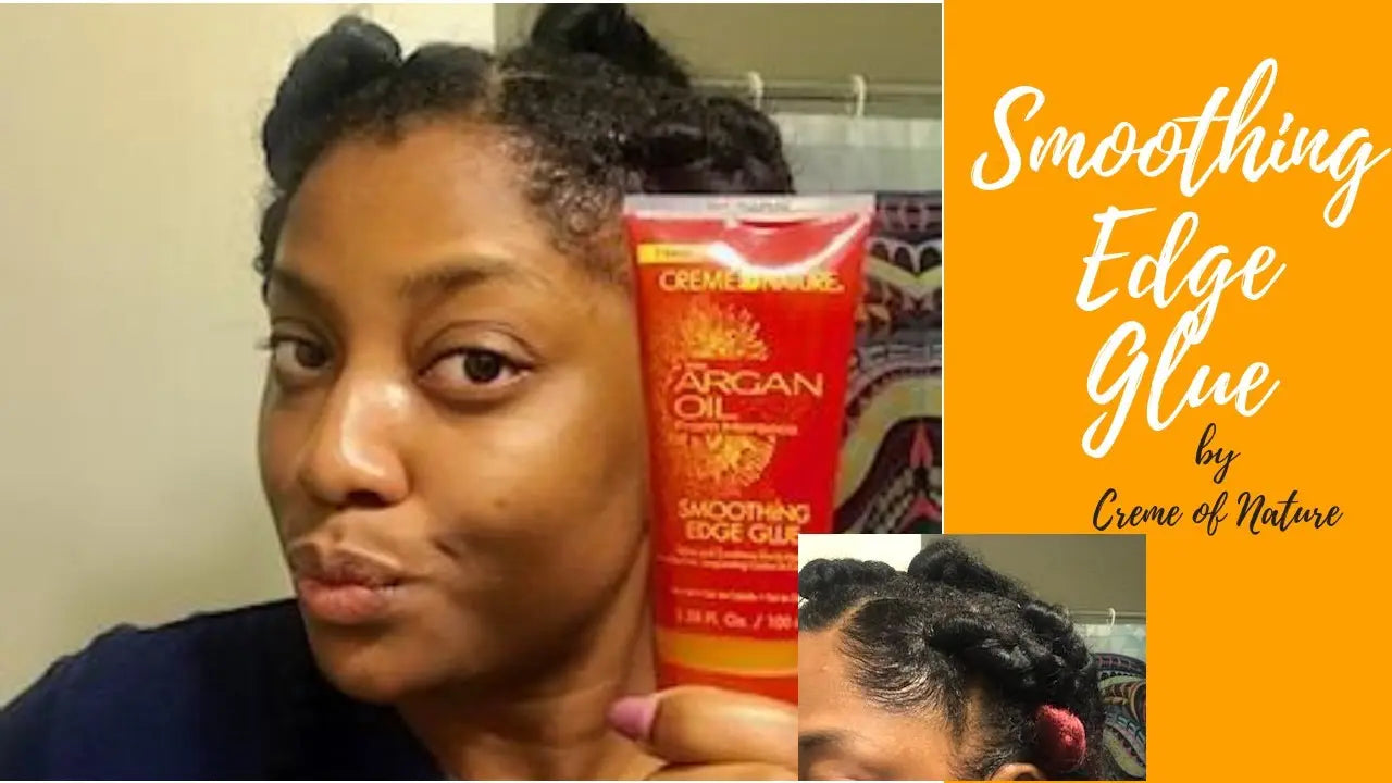 Gel de Cheveux Smoothing Edge Glue-huile d argan 100 ML CREME OF NATURE