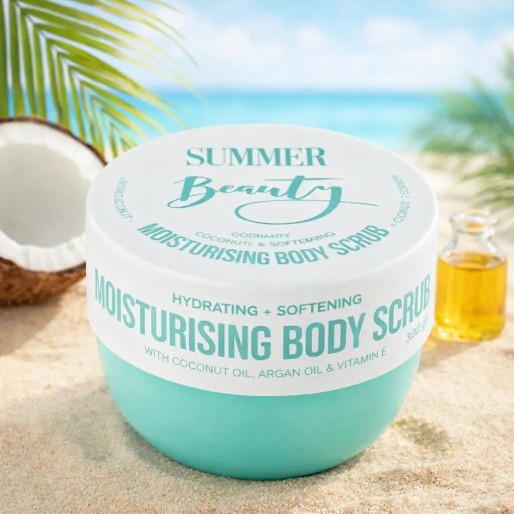 Gommage Corps Hydratant Summer Beauty Coco, Argan & Vitamine E — 300 g
