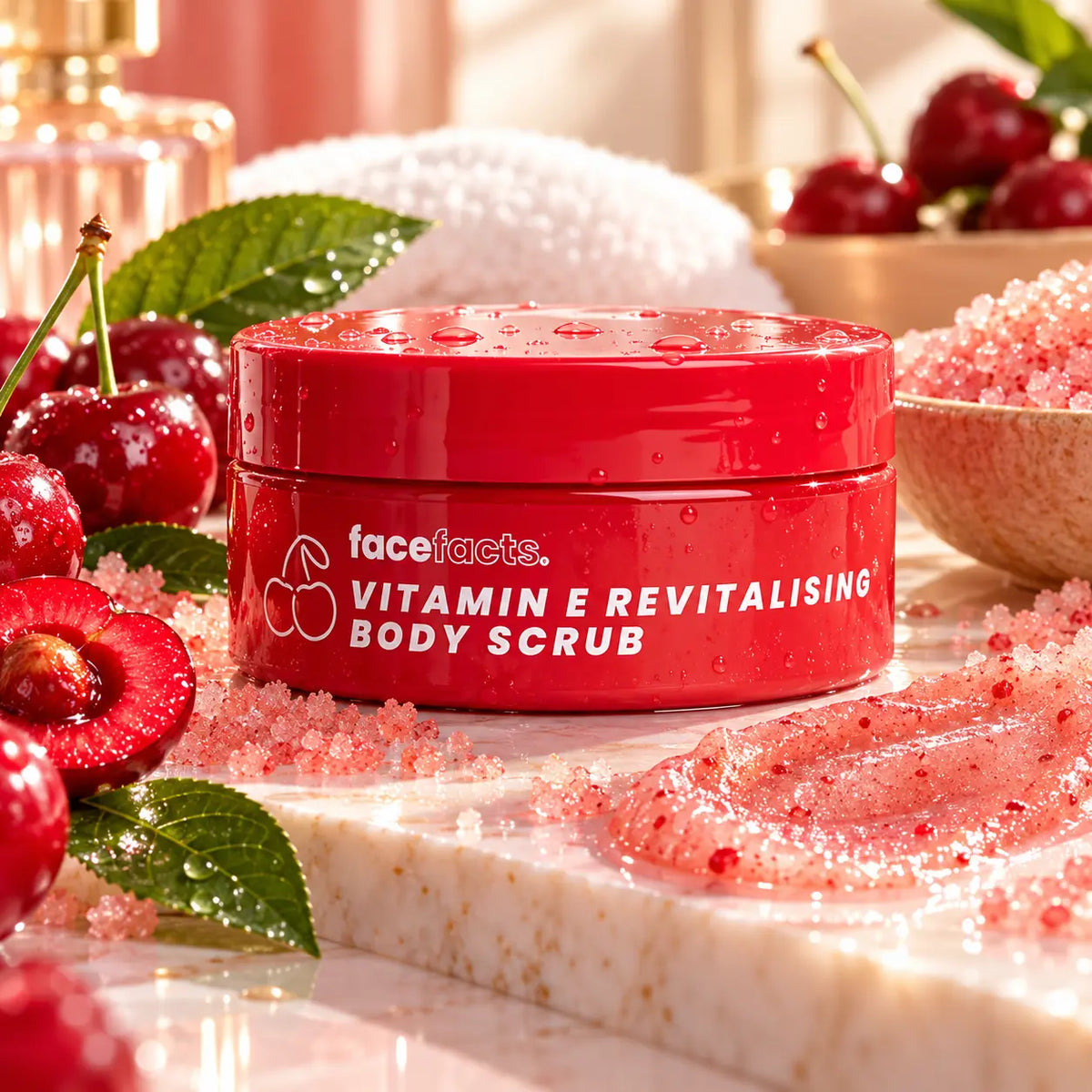 Gommage Corps Revitalisant Face Facts Vitamine E Cherry Bliss — Cerise — 200 g