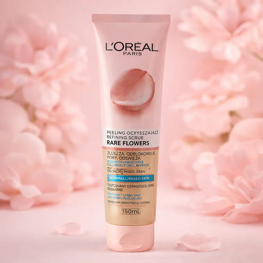 Gommage Visage Raffinant L'Oréal Paris Rare Flowers — 150 ml