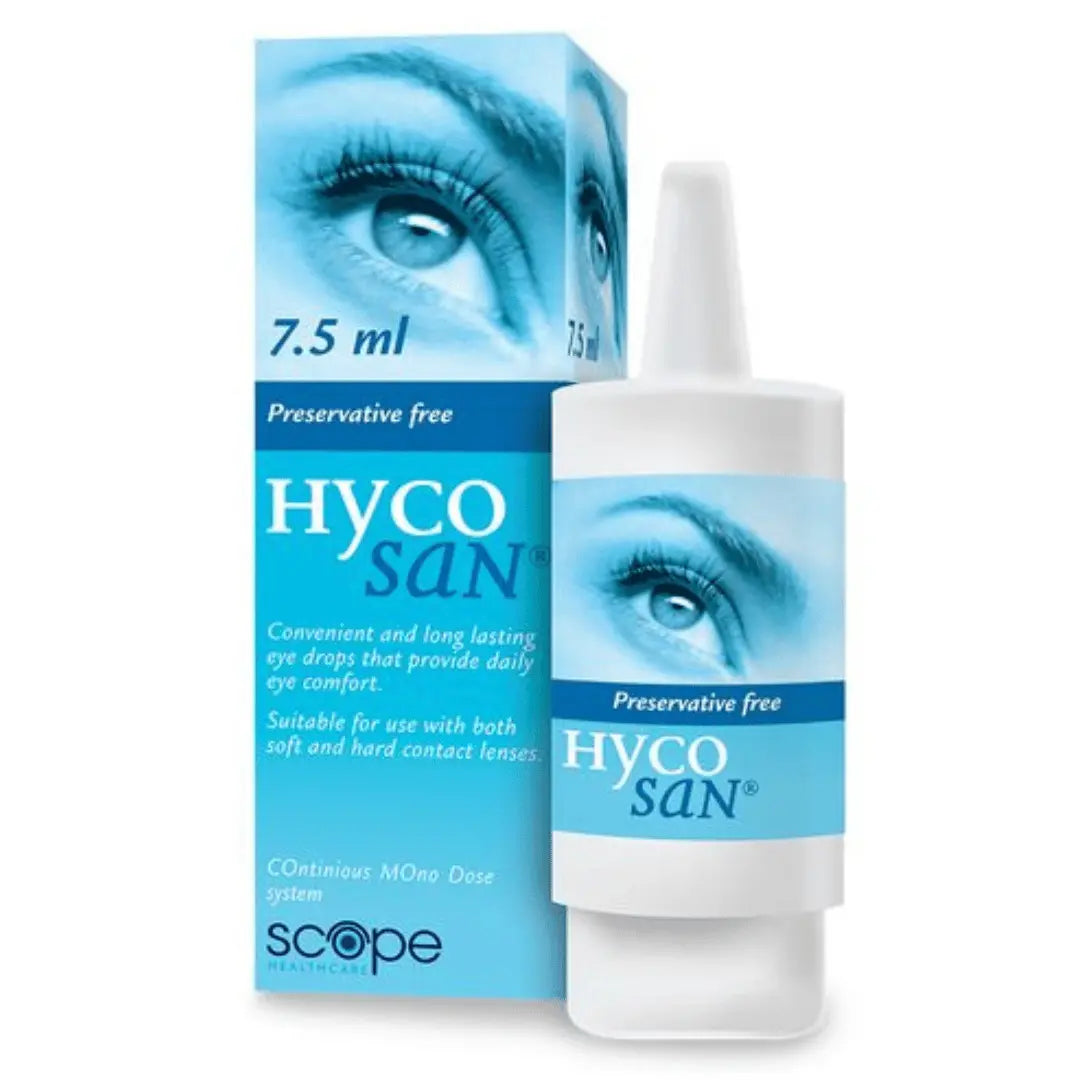 Gouttes pour les yeux sans conservateur Hycosan - 7,5 ml HYCO SAN