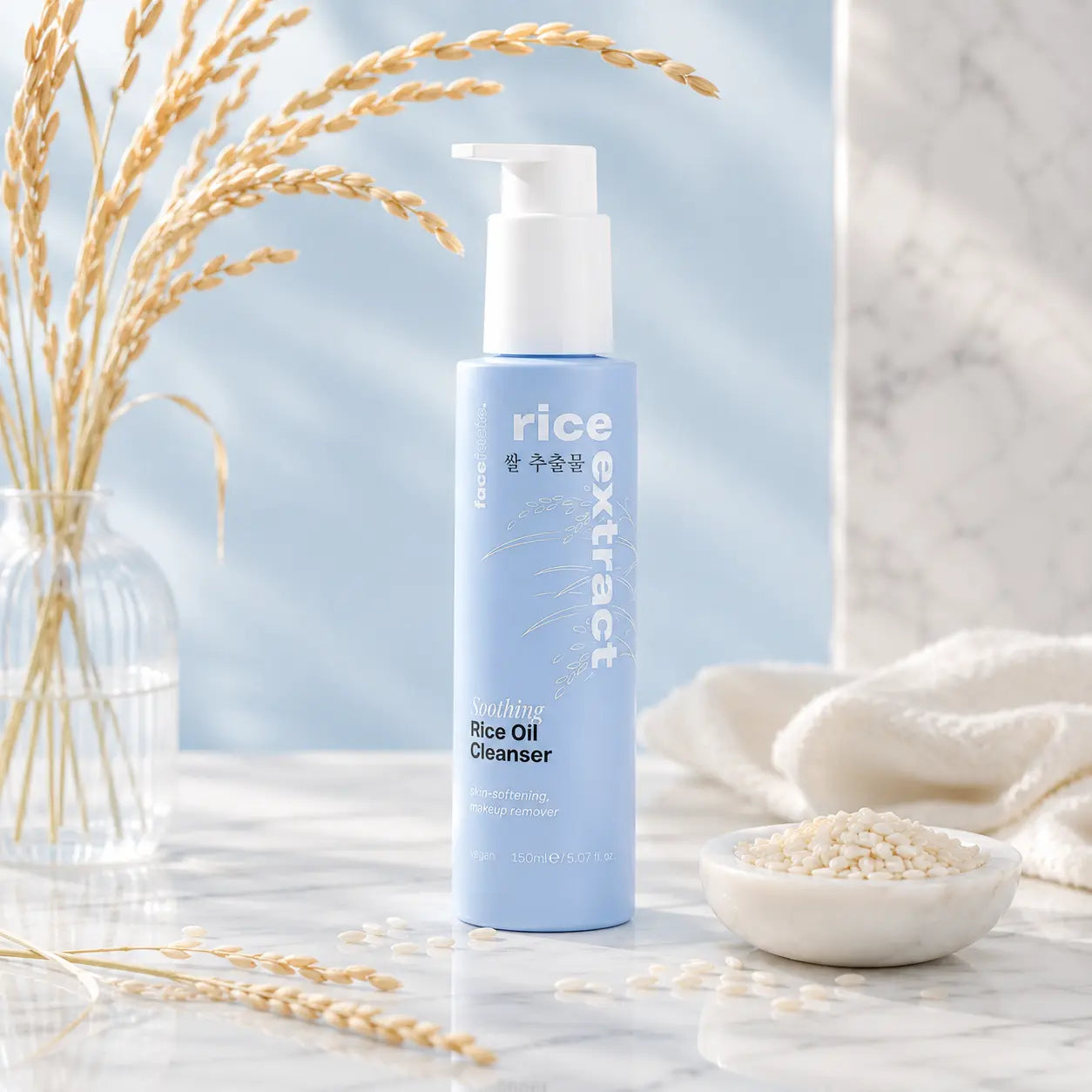 Huile Nettoyante Apaisante Face Facts Extrait de Riz — 150 ml
