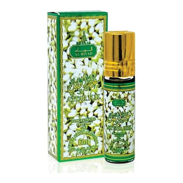 Huile de parfum concentrée Al Riyad Attar Full jasmin 6 ml sans alcool