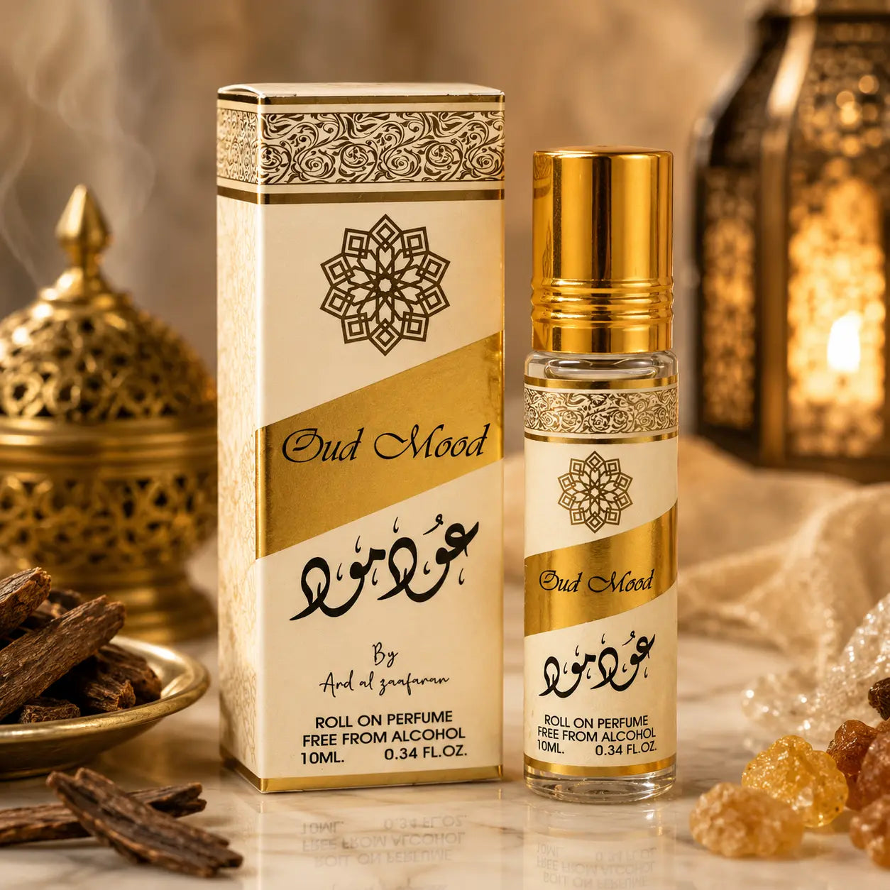 Huile de parfum concentrée Ard Al Zaafaran Oud Mood — 10 ml