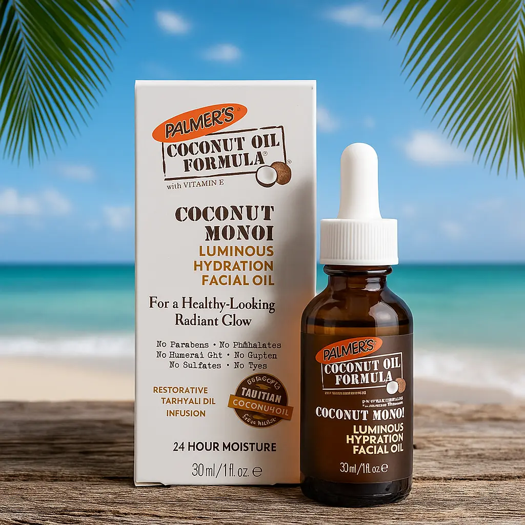 Huile pour le visage hydratante lumineuse au monoï de noix de coco de Palmer's - 30 ml PALMER'S