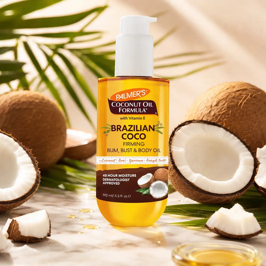Huile raffermissante Palmer's Brazilian Coco fesses, buste & corps — 192 ml