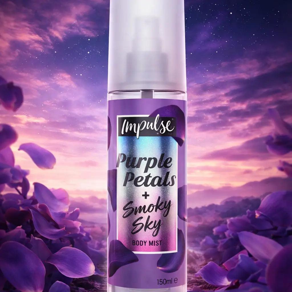 Brume Parfumée Corps Impulse Purple Petals et Smoky Sky 150 ml