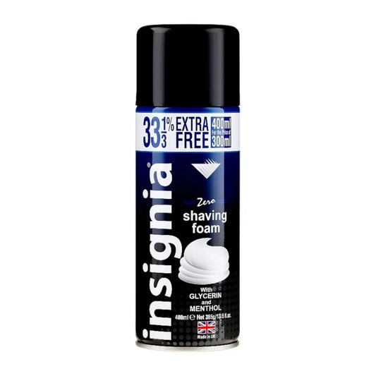 Insignia Mousse à raser Zero à la glycérine et au menthol 400 ml GILLETTE