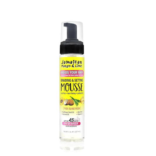 Jamaican Mango & Lime Mousse de moulage , tressage et mis en plis 227 g JAMAICAN MANGO & LIME