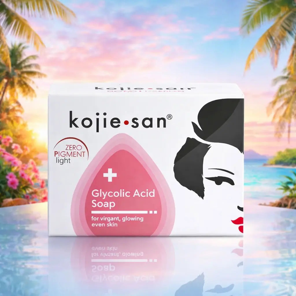 Kojie San + Glycolic Acid Soap (Édition Éclaircissante &amp; Exfoliante 100G - MHT MULTI SERVICES