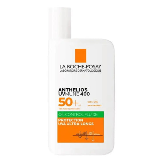 LA ROCHE-POSAY  SPF50+ Fluide Solaire Visage Matifiant Avec Parfum, Peaux Mixtes à Grasses, 50ml LA ROCHE POSAY