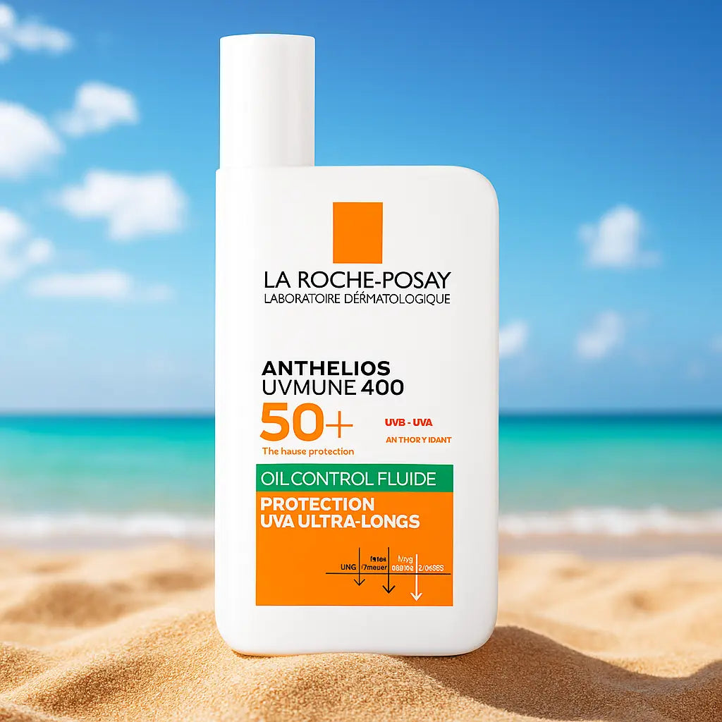 LA ROCHE-POSAY  SPF50+ Fluide Solaire Visage Matifiant Avec Parfum, Peaux Mixtes à Grasses, 50ml LA ROCHE POSAY