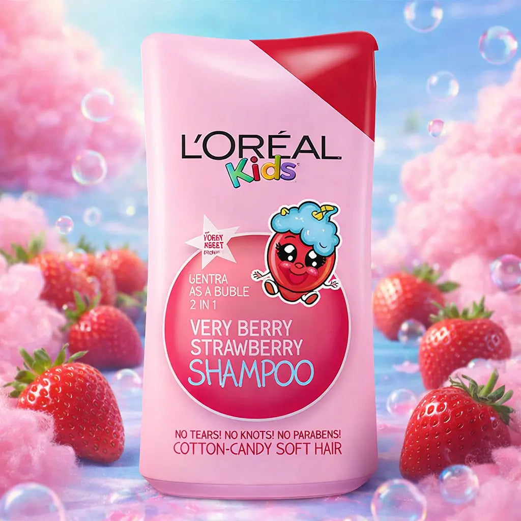 Shampooing Enfant 2-en-1 L'Oréal Kids Fraise Sans Larmes — 250 ml