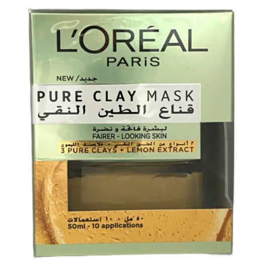 L'Oreal Masque Argile Pure 3 Argiles Pures + Extrait de Citron 50 ML L'oreal