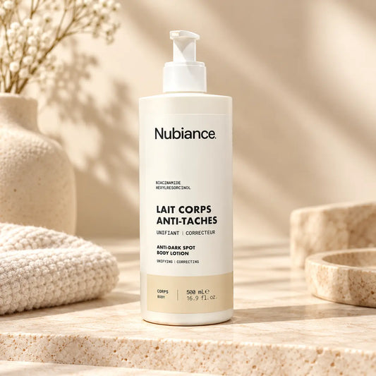 Lait Corps Anti-Taches Nubiance HRB-3 Unifiant & Hydratant — Niacinamide & Hexylrésorcinol — 500 ml