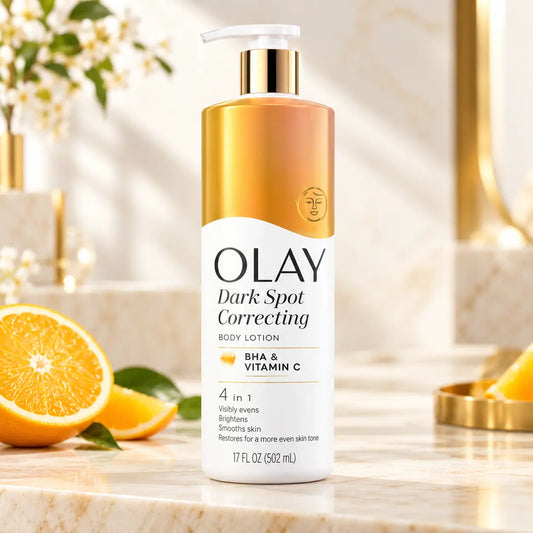Lait Corps Anti-Taches Olay Dark Spot Correcting — AHA, Vitamine C & Niacinamide — 502 ml