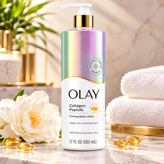 Lait Corps Raffermissant Olay Collagen Peptide Firming — Peptides & Vitamine B3 — 502 ml