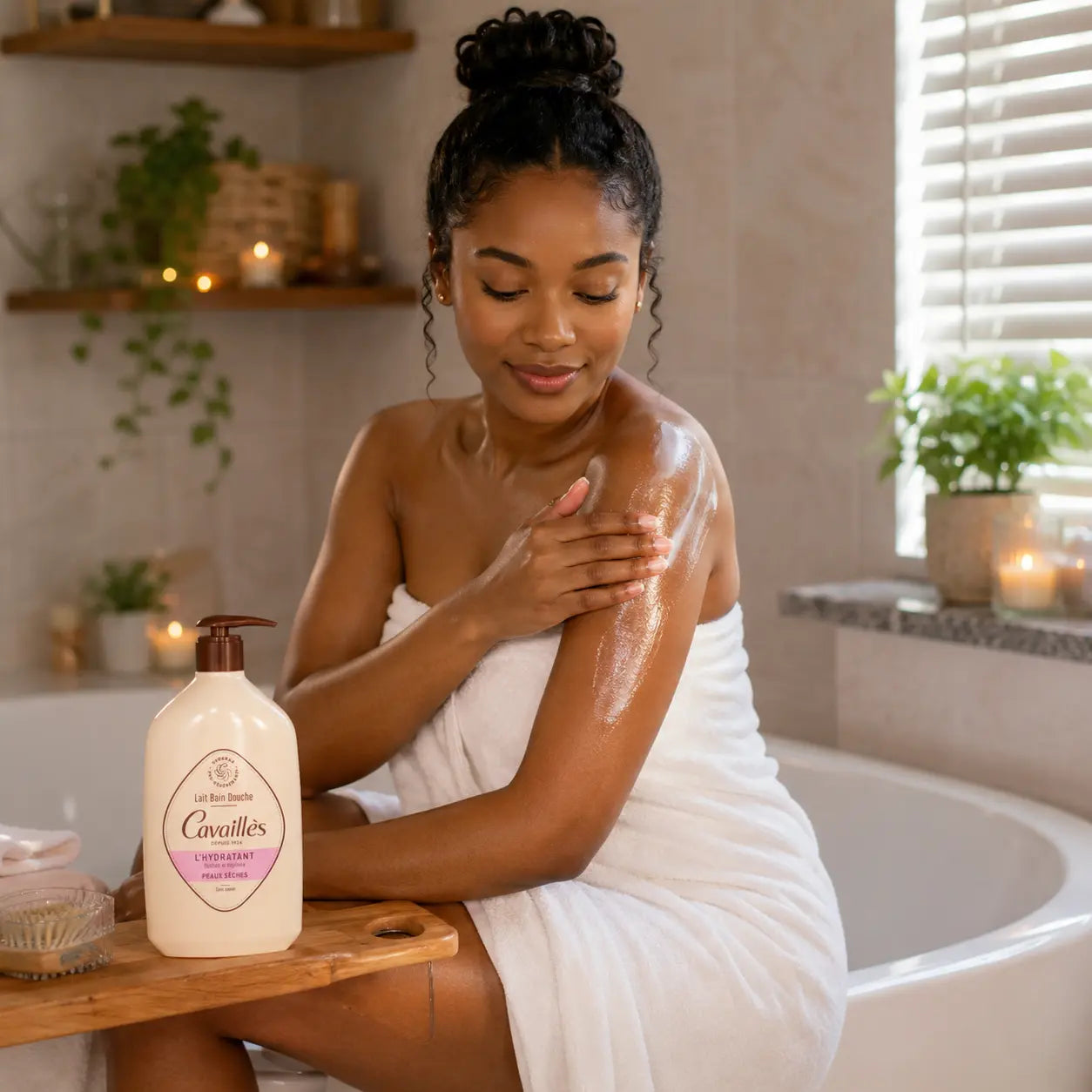 Lait bain douche hydratant Rogé Cavaillès peaux sèches — 1 L
