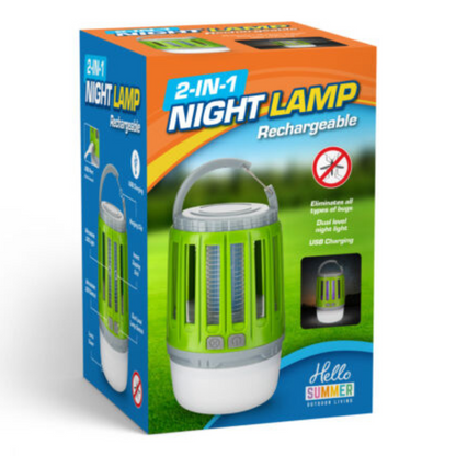 Lampe Anti Moustiques 2 en 1 Hello