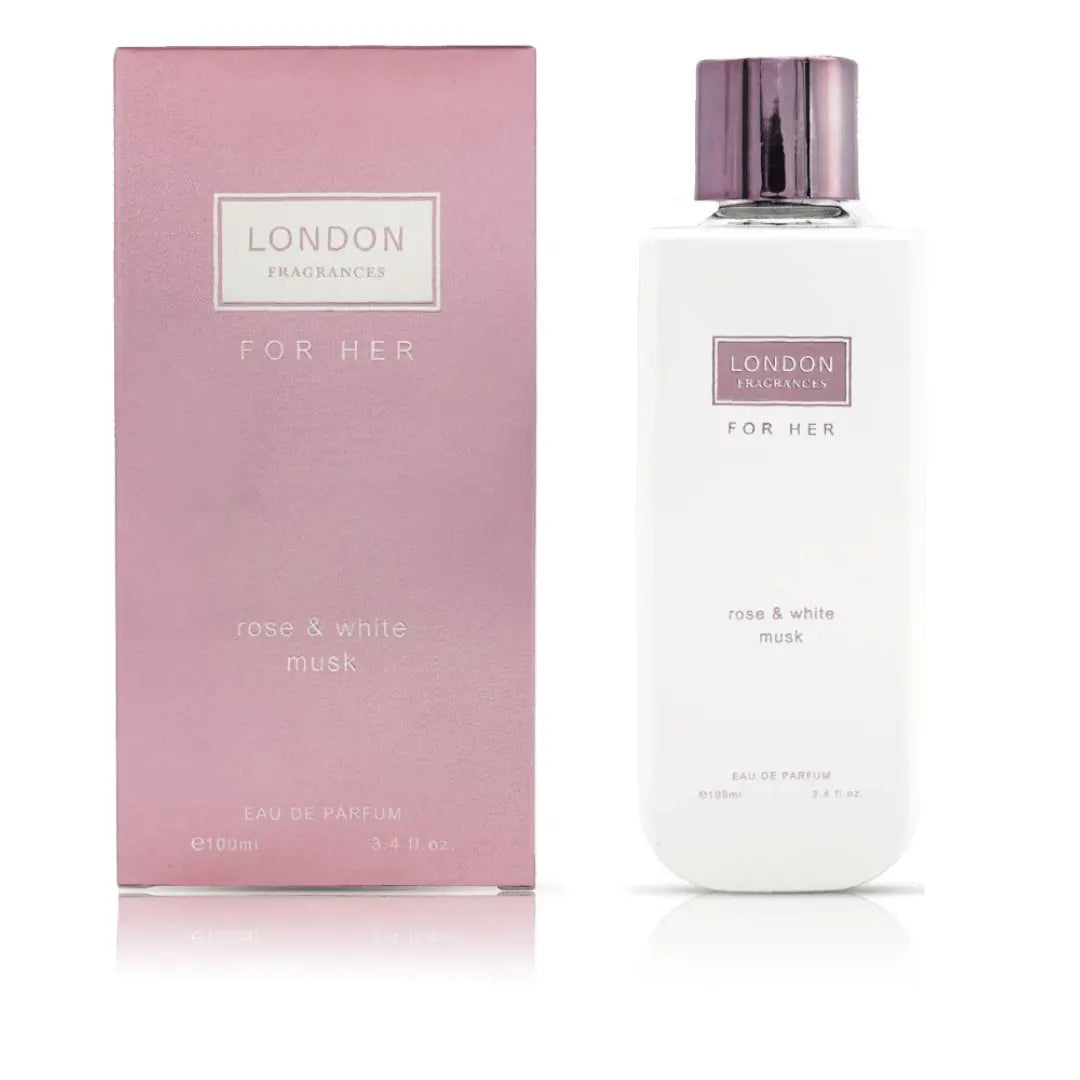 London Fragrances Pour Femme Rose & White Musk 100 ML LONDON FRAGRANCES