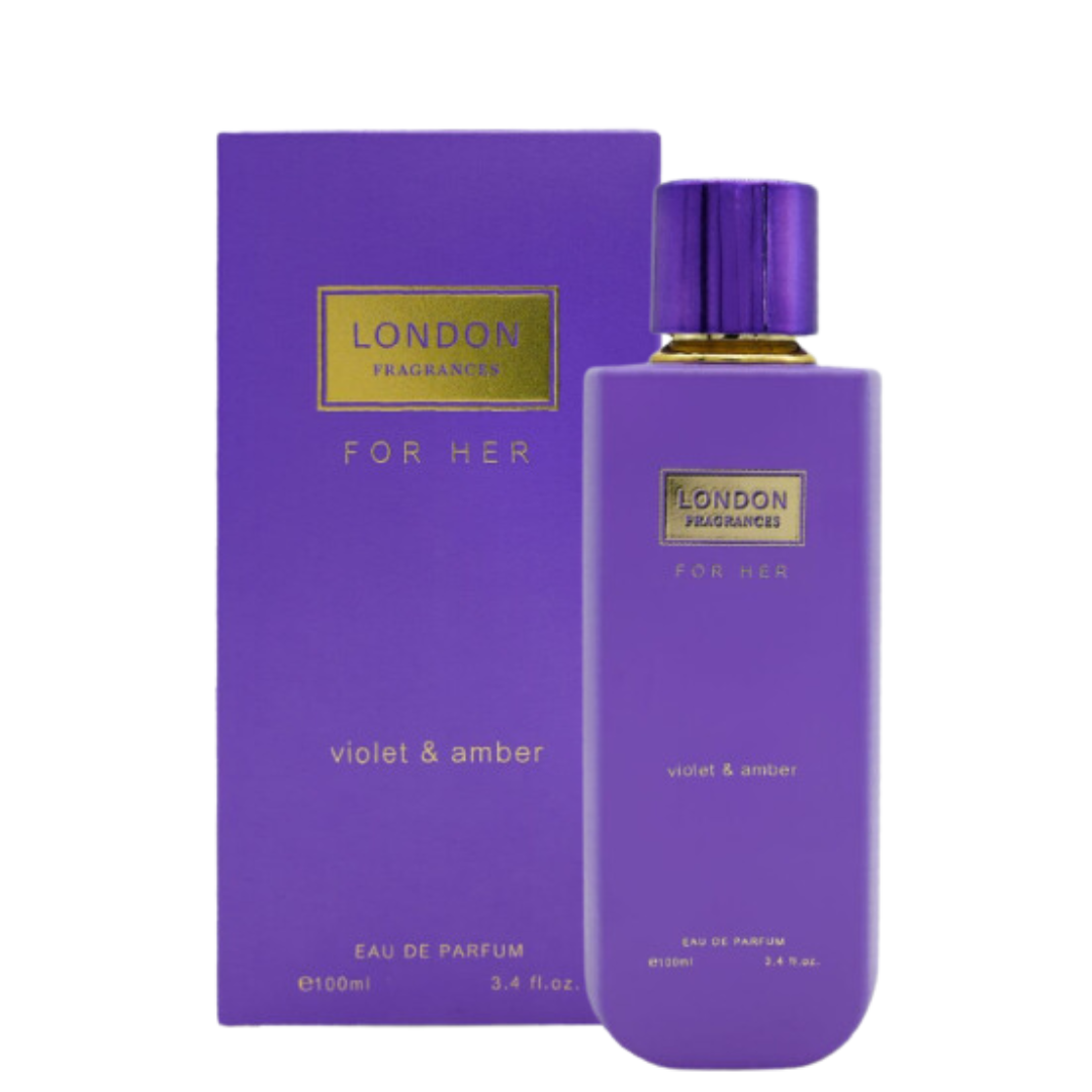 London Fragrances Pour Femme Violet & Amber Eau de Parfum 100 Ml LONDON FRAGRANCES