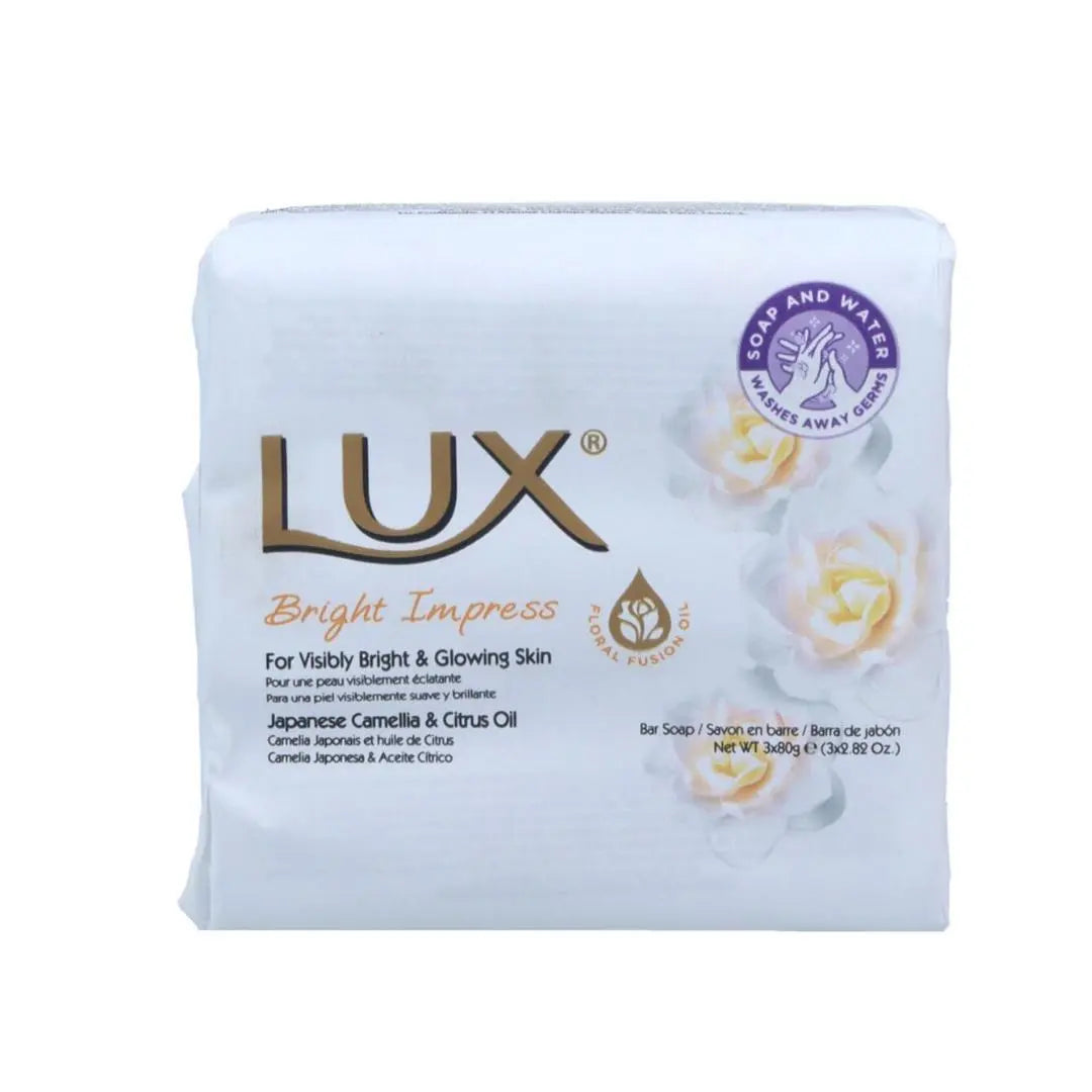 Lot de 3 savons Lux 80 g Bright Impress LUX