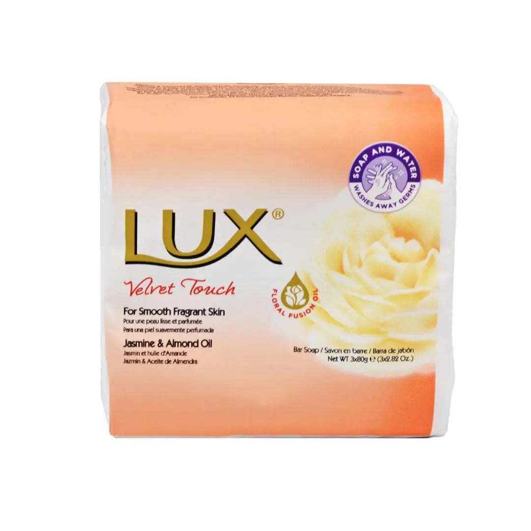 Lot de 3 savons Lux Velvet a l'Huile de jasmin et d'amande LUX