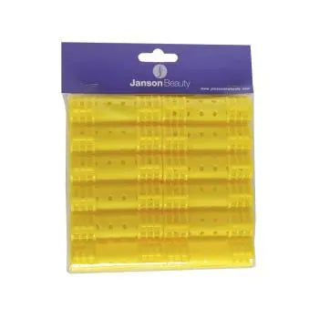 Lots de 12 bigoudis 20cm jaunes JANSON BEAUTY